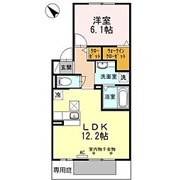 メゾン・オリーブ 1LDKの間取図画像