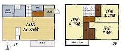 デザインコート住吉 3LDKの間取図画像