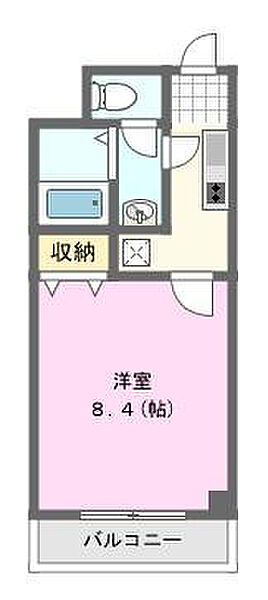 オリーブ 204｜静岡県浜松市中央区上島５丁目(賃貸マンション1K・2階・26.64㎡)の写真 その2