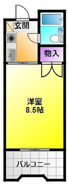 メゾンベルシャンブル 102｜静岡県浜松市中央区和合北１丁目(賃貸マンション1K・1階・23.25㎡)の写真 その2