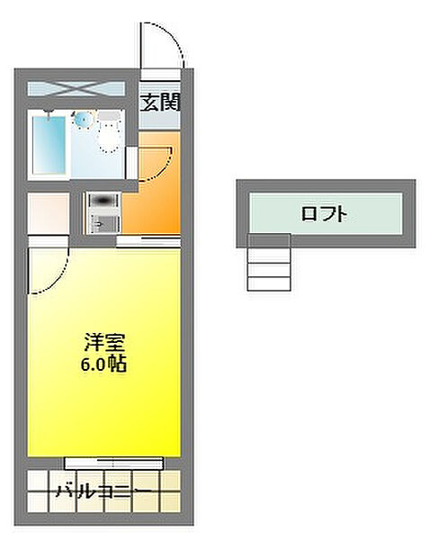 CASA元浜 202｜静岡県浜松市中央区元浜町(賃貸マンション1R・2階・23.96㎡)の写真 その2