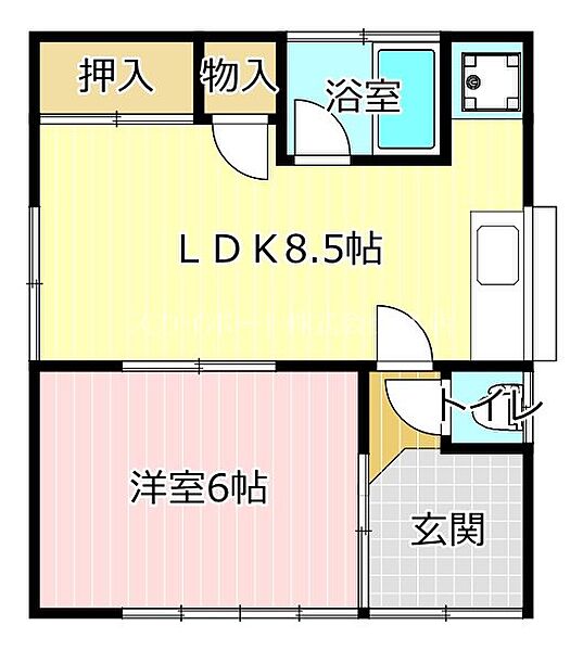 泉2丁目貸家 ｜静岡県浜松市中央区泉２丁目(賃貸一戸建1LDK・1階・34.71㎡)の写真 その2