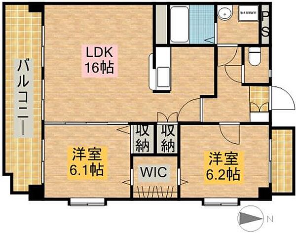 ファクトリーたつみ 201｜静岡県浜松市中央区曳馬５丁目(賃貸マンション2LDK・2階・64.12㎡)の写真 その2