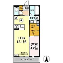 グランツタウン 107 ｜ 静岡県浜松市中央区佐藤２丁目（賃貸アパート1LDK・1階・41.95㎡） その2