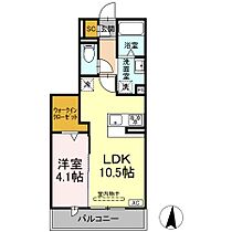 グランツタウン 205 ｜ 静岡県浜松市中央区佐藤２丁目（賃貸アパート1LDK・2階・36.81㎡） その2