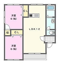 シセイハイム 201 ｜ 静岡県浜松市中央区曳馬１丁目（賃貸アパート2LDK・2階・51.99㎡） その2