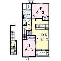 コージーコート　楽 205 ｜ 静岡県浜松市浜名区細江町気賀（賃貸アパート2LDK・2階・58.86㎡） その2