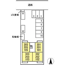 DHCR浜松 302 ｜ 静岡県浜松市中央区上浅田１丁目（賃貸アパート1K・3階・31.15㎡） その2