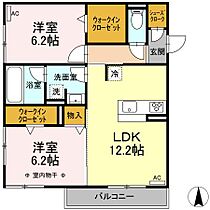 Advance 205 ｜ 静岡県浜松市中央区佐藤１丁目（賃貸アパート2LDK・2階・60.36㎡） その2