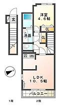 TMKガレージ 203 ｜ 静岡県浜松市中央区龍禅寺町（賃貸アパート1LDK・2階・42.89㎡） その2