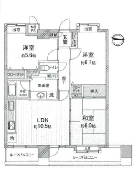 間取りを拡大表示