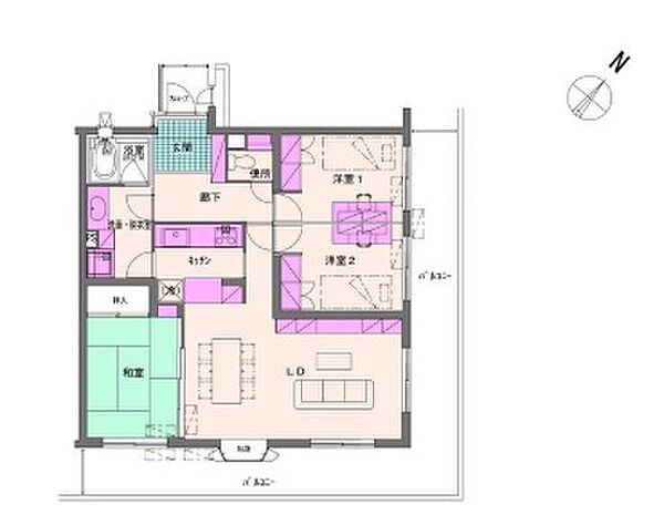 間取りを拡大表示