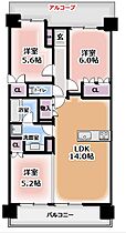 パークホームズＬａＬａ門真  ｜ 大阪府門真市松生町（賃貸マンション3LDK・2階・66.34㎡） その2