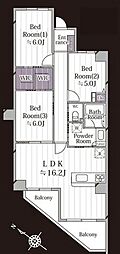 モアステージ船橋 3LDKの間取図画像