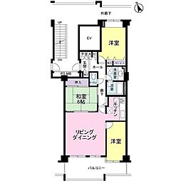 あすみが丘ガーデンコート杜の街壱番館 3LDKの間取図画像