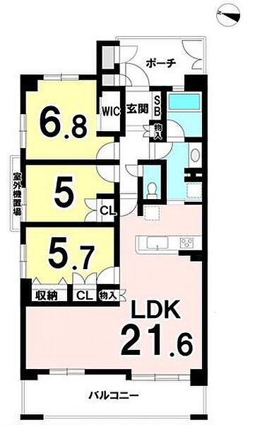 間取りを拡大表示