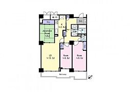 アビック21スプリングタワーSP 3LDKの間取図画像