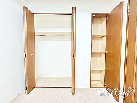 全てのお部屋に収納スペースをご用意しました！ご家族それぞれのお品物を、大切に保管することのできる嬉しい仕様♪これだけの収納力があれば、安心してお引越しできますね！