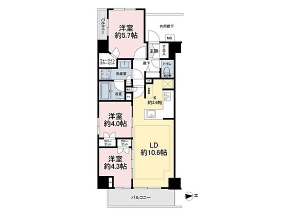 間取りを拡大表示