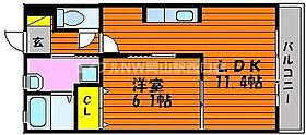 フィネス日和  ｜ 岡山県岡山市北区奉還町4丁目（賃貸マンション1LDK・2階・41.79㎡） その2