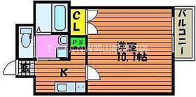 Grand E’terna岡山II  ｜ 岡山県岡山市北区富町2丁目（賃貸マンション1K・6階・28.09㎡） その2