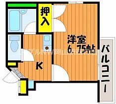 アヴェニール奉還町  ｜ 岡山県岡山市北区奉還町4丁目（賃貸マンション1K・3階・21.86㎡） その2