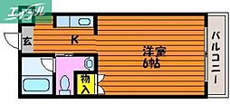 間取図画像 1K