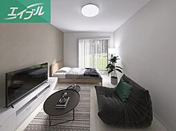 仮称）学南町新築アパート 1階ワンルームのリビング/ダイニング