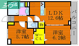 間取図画像 2LDK