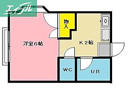 間取図画像 1K