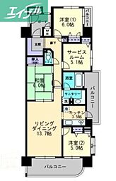 アルファステイツ中井町 7階/-