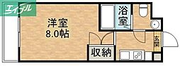 ル・マンジュ津高 1Kの間取図画像