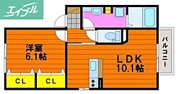 メゾン・グラシア 1LDKの間取図画像