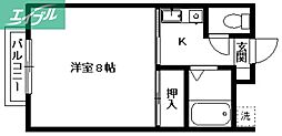 カレッヂアンテラス 1階/-