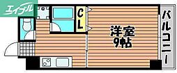 エクセル津島 1DKの間取図画像