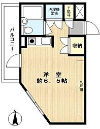 ジュネス・市ケ尾 ワンルームの間取図画像