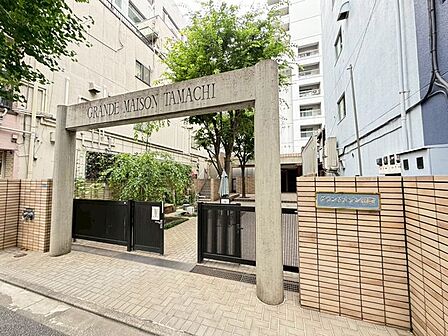 植栽が配されたエントランスアプローチ。住まいへ戻る時間にゆとりを感じられ、来訪者を迎える際にも整った印象を与えてくれる共用部です♪