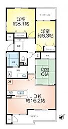 間取図画像 3LDK