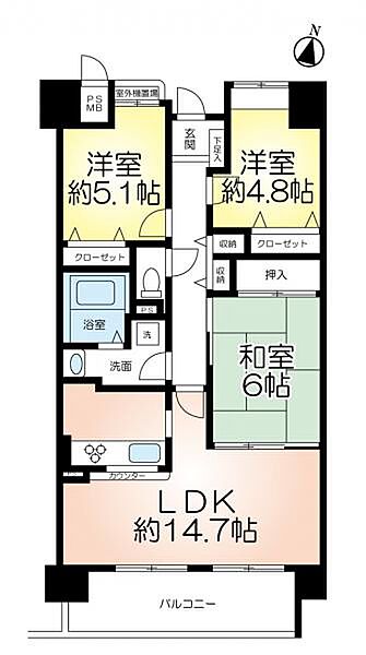 間取りを拡大表示