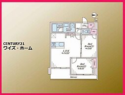 西武新宿線 井荻駅 徒歩9分 2LDKの間取り