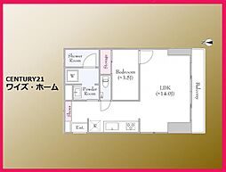 第2エビスハイツ 1LDKの間取図画像