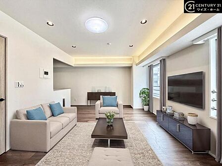 【LDK:15.9帖】 実際の室内写真にCGで家具を配置しております。なお、家具はイメージのため、販売価格に含まれておりません。