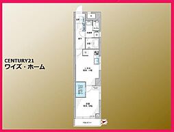 キャッスルマンション西新宿 1LDKの間取図画像
