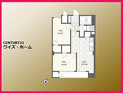 ニューミタカマンション 2LDKの間取図画像