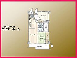 レジェンド東日暮里ウエスト 2LDKの間取図画像