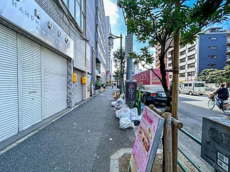 【前面道路】 綺麗に整備された歩道。毎日通る道だからこそ嬉しい。
