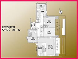 LEGEND松が谷 3LDKの間取図画像