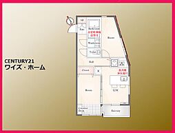 ロイヤルパレス戸越 2LDKの間取図画像