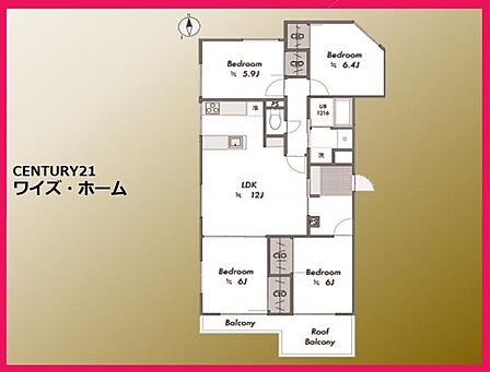 【間取り図】4LDK