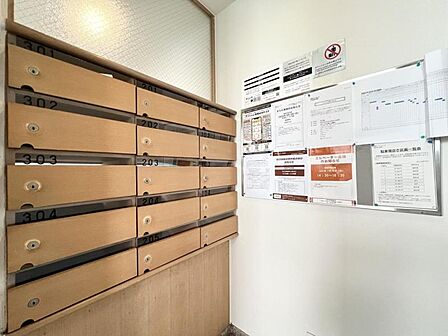 【集合ポスト】郵便受けも、きちんと管理されています。